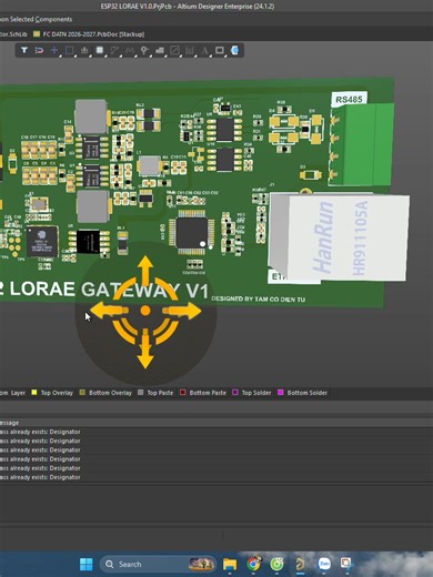 #xuhuong #Alitum #ESP32 #viral #Codientu #tamcodientu #code #lora #IOT Dự án về ESP32 Gateway sắp tới, ứng dụng công nghệ Lora trong truyền nhận dữ liệu RS485, kết nối với hạ tầng mạng LAN hoặc WiFi điều khiển, giám sát từ xa, với chip ESP32 S3R8 cùng 16MB bộ nhớ Flash hứa hẹn đem đến hiệu năng vượt trội. Hỗ trợ điều khiển thông minh qua màn hình HMI (optional). Cùng đón chờ em nó trông thời gian sắp tới nhé.