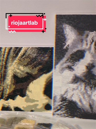 Upload a photo → get a custom diamond art pattern ✨ Generated automatically in seconds. #diamondpainting #diamondart #handmade #customart