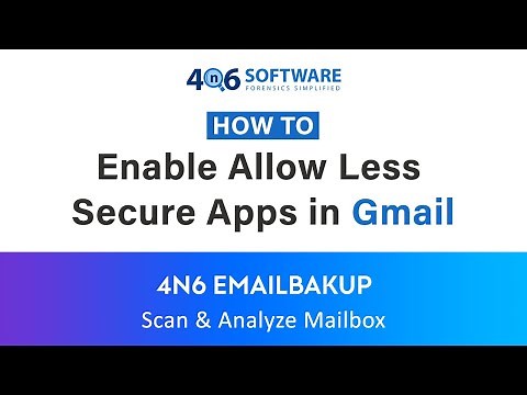 How to Enable Allow Less Secure Apps in Gmail ?
