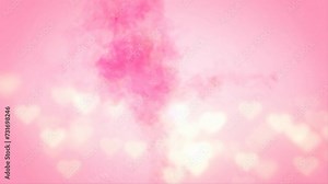 3d Modeled Animated Scene Of Red Valentine Heart Made Of Red Smoke 3D Animation