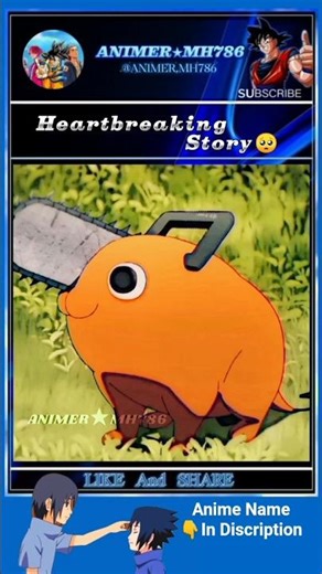 DENJI And POCHITA Sad Story #anime # New Year