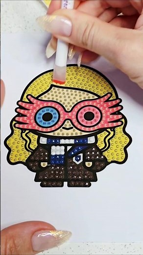 #asmr making Luna Harry Potter Crystal Art Sticker from Craft Buddy ✨️🪄