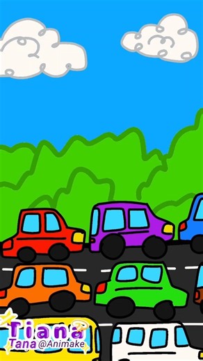 When you get into a traffic jam| Tiana|Animation|Drawing|Meme| #memeanimation#meme#tianatanaanimake