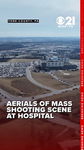11K views · 38 reactions | Drone aerials show response to mass shooting at UPMC hospital in York County READ MORE: https://bit.ly/4hQrF22 #drone #breaking #aerials #breakingnews #localnews #masshooting #shooting #investigation #news #yorkcounty #footage | Local 21 CBS News, WHP Harrisburg | Facebook