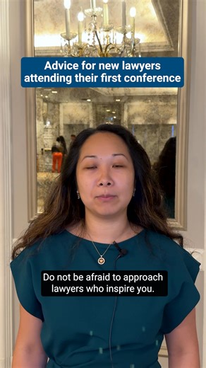 Feeling nervous before your first legal conference? You’re not alone. In-house counsel Dianna Lam shares her advice to help you feel more confident and prepared. For more networking advice, including how to take full advantage of legal conferences, explore the ABA Essential Career Toolkit for New Lawyers: https://bit.ly/4n9KK1m | American Bar Association