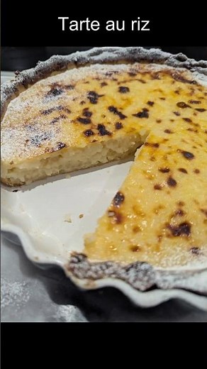 If you like rice pudding, you'll love this Belgian classic, tarte au riz!