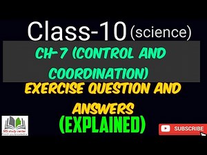 Class 10 Science Ch-7 (Exercise Question Answer) Control and Coordination