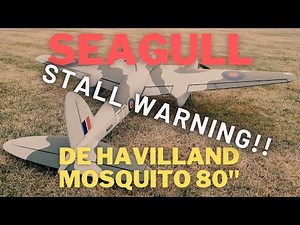 80″ De Havilland Mosquito (Seagull Models), almost crashed at the end