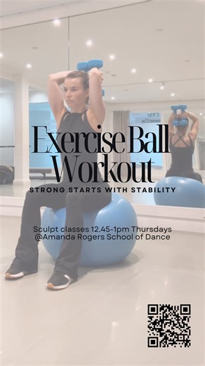 Who knew hard work could be this much fun? 🤩 Exercise balls, weights, and a whole lot of laughter! Our sculpt crew worked hard (and laughed harder) with the exercise ball last week 💥 This class tested our stability and worked those core muscles — but we had so much fun doing it. Join us next time and see why Thursdays are the highlight of the week! 🗓 Thursdays 12:15–1:00pm 📍 Amanda Rogers School of Dance #SculptClass #CoreWorkout #FitnessFun #StrongTogether #PenworthamFitness #PenworthamFitn
