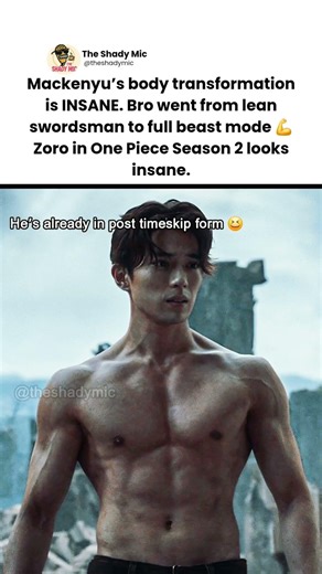 Mackenyu’s INSANE Body Transformation for One Piece 🤯 | Zoro Training #onepiecenetflix