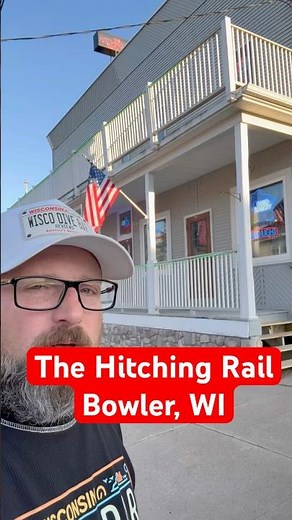 The Hitching Rail in Bowler, WI #beer #travel #cool #vibes #food #old #smallbusiness