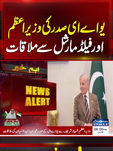 UAE President Mohamed bin Zayed Al Nahyan Meets PM Shehbaz and CDF Asim Munir