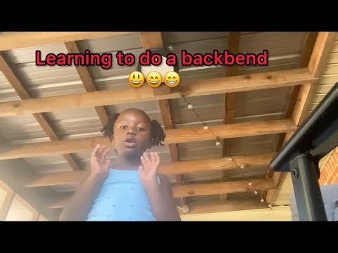 Learning to do a back bend ( 6 year old ) #fyp #kids #children #tumbling #gymnast #training #flip