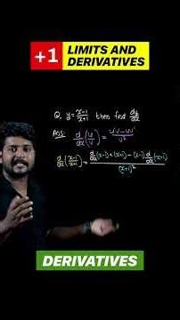 How to Use the Quotient Rule in Derivatives | Plus One Math | HSE Exam Prep