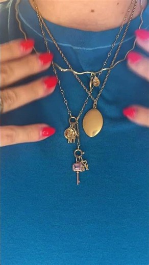 The Perfect Vintage-Inspired Gold Necklace Stack ✨ Locket, Charms & Layering Ideas