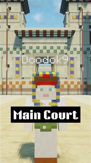 The Secret Behind Egyptian Temple Courts #minecraft #shorts