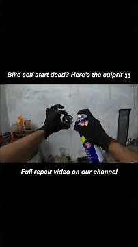 Bike Not Starting? I Found the Real Problem! (Starter Motor Repair)