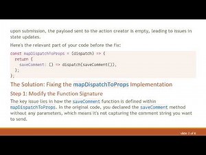 Solving the mapStateToDispatch Problem in React-Redux: A Guide to Sending the Right Payload