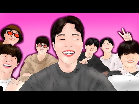 How I draw cartoon characters 🩷❄️ #cartoon #art #bts #bts