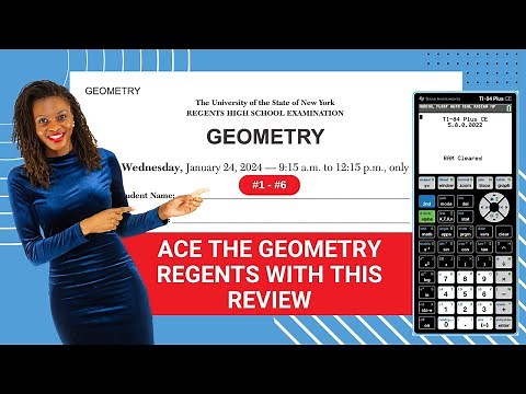Geometry Regents Review: Jan 2024 Calculator Strategies (#1 - #6)