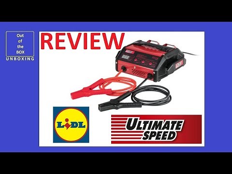 UltimateSpeed Car Battery Charger & Jump Starter ULG 17 A1 REVIEW / TEST (Lidl 5mA 2A 6A 17A 6V 12V)