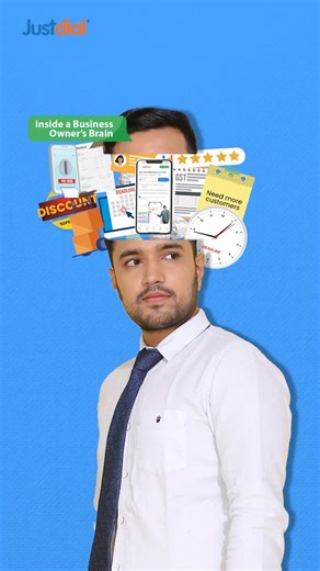 Justdial for Business on Instagram: "Business Owner Brain = 24/7 Running Mode 🧠⚡ Good news? You don’t have to run it alone. #JustdialHaiNa"