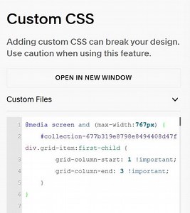 [Share] Change Product Page layout to First Large - 2 Columns on Mobile