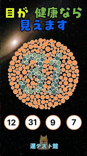 この数字が見えますか？｜石原式 色覚テスト 色盲チェック