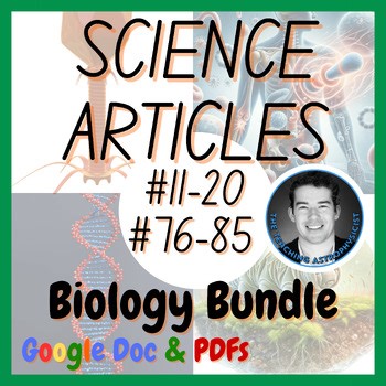 Biology Set | 20 Science Reading Comprehension Passages & Questions
