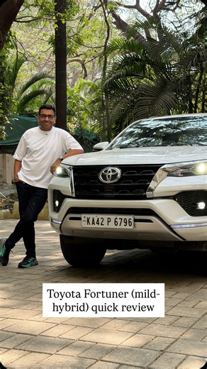 Everyone: You can’t sell a car in 2026 without a big-ass pano sunroof. Fortuner: Hold my 🍻 The best example of a sunroof and other nonsense doesn’t matter as long as your car is well engineered, has great quality, and lasts forever. In fact get those three things right and you can even price it at whatever you feel like. ₹50 lakh for a Fortuner 😳 . . . . . . [Toyota Fortuner, evo India, quick review] | Sirish Chandran