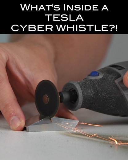 15K views · 50 reactions | Tesla made a whistle that looks like a Cybertruck! The question is, how did they make it? | What's Inside? | Facebook