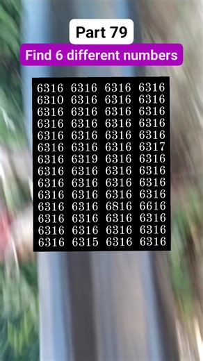 9.8K views · 127 reactions | Find 6 different numbers part 79 #findodd #iq #mindgames #puzzle #quiz #brainteaser #riddles #find | Quiz kingdom | Facebook