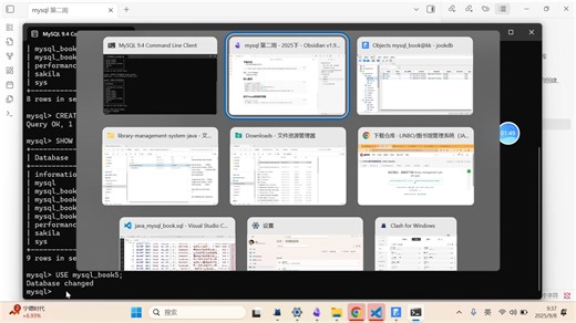 在mysql命令行终端执行sql脚本，在jookdb中执行sql脚本