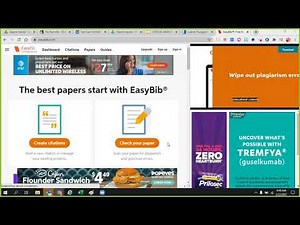 How to make a citation using easybib.com