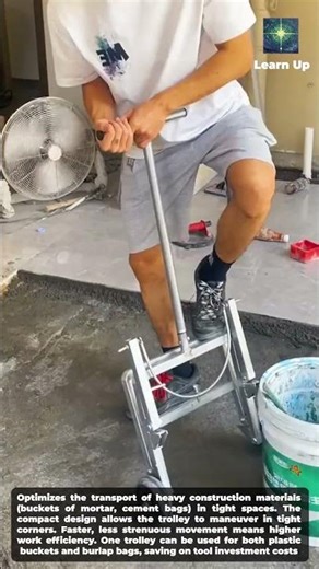 Multipurpose Bucket and Bag Lifting Trolley