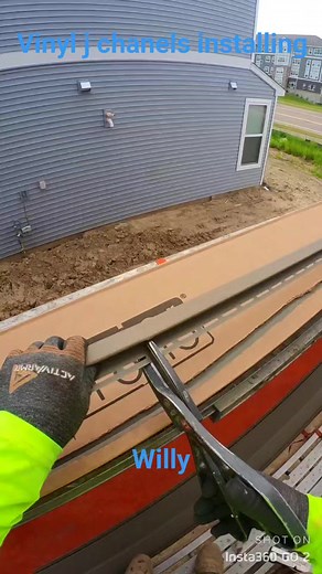 1.7M views · 11K reactions | Vinyl j Chanel installing #construction #tips #job #professional #work #reelsviralシ #Minnesota #usa | willyln300 | Facebook