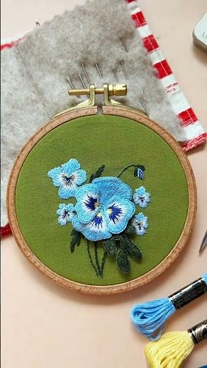 Join the Wild Pansy Stumpwork Stitch Along