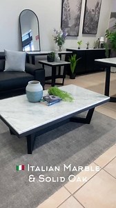 NEW 🇮🇹 Italian Marble & Solid Oak Collection @ factory direct warehouse prices.. Enough said.. Shop Now: https://bit.ly/3uA0Irm | Our Furniture Warehouse