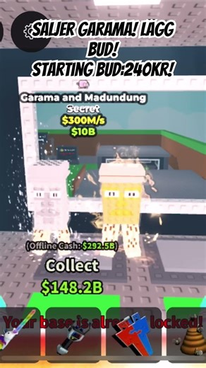 Säljer garama! #stealabrainrot #roblox #sab #viral #shorts