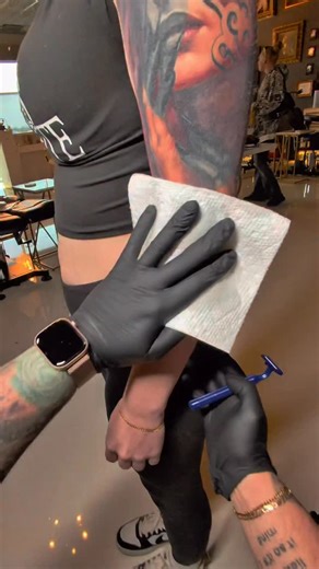 Austin Campbell on Instagram: "Put some more work into my girlfriend’s sleeve this week. Wasn’t able to finish because she wasn’t having a good time after sitting like a rock for 9 hours🤣 more to come on this arm! #tattooartist #love #inkbyaustin"