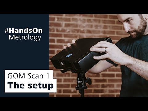 Optical 3D scanner GOM Scan 1: The setup