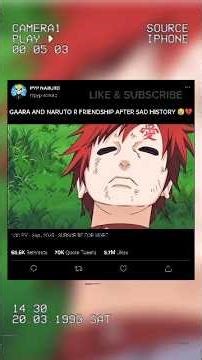 GAARA AND NARUTO R FRIENDSHIP AFTER SAD HISTORY 😢
