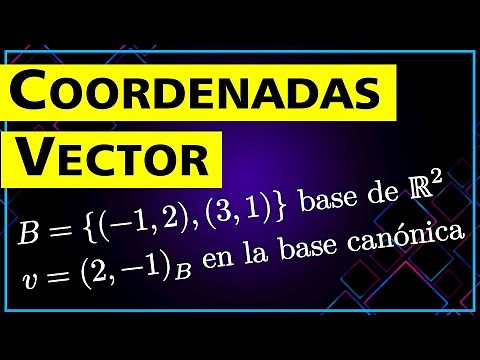 ✅ Coordenadas de un Vector respecto de la Base Canónica ➤ Álgebra Lineal