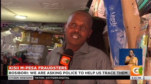 Kisii M-Pesa fraudsters Gang of women fraudsters target M-Pesa shop owners Several shop owners defrauded in Keumbu and Kisii towns Bosibori: We are asking police to help us trace them #CitizenWeekend Olive Burrows | Citizen TV Kenya
