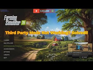 How to Correctly Install Mods? Third Party Mods Not Working? Farming Simulator 25 Mods Guide!