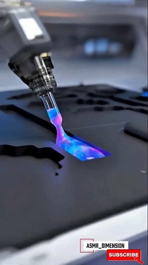 Robot ASMR: Filling a Circuit Board with NEBULA Fluid (Galaxy Inject) 🌠