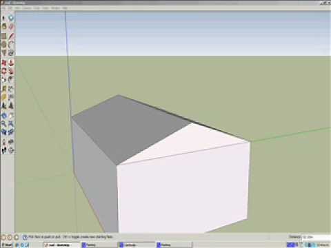 How to make a Simple Roof in Google SketchUp