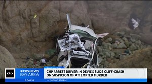 Update: Tesla driver arrested for attempted murder, child abuse after Devil's Slide plunge