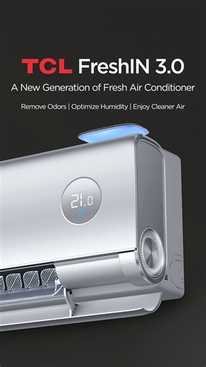 7.3K views · 79 reactions | Experience a new era of comfort with advanced air technology. Enjoy cool, balanced air that feels just like a natural breeze, all while energy-saving features give you peace of mind as you unwind, free from dry, stuffy rooms ️ #FreshIN #BreatheBetter #LiveFresher #TCLAC #chooseTCL | TCL Electronics | Facebook