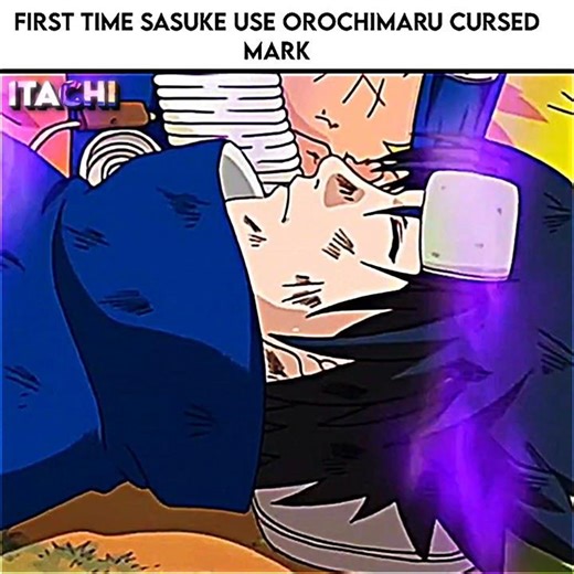 Sasuke Use First Time Orochimaru Cursed Mark 🥶🔥 #naruto #narutoshippuden #shorts